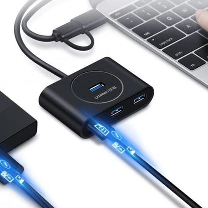 [CLEARANCE] UGREEN 2-in-1 4-Port USB 3.0 to USB-C and USB-A with 5Gbps Data Speed and OTG Function Compatible | 40850