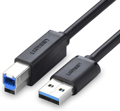 UGREEN USB 3.0 Type-A Male to Type-B Male Cable with 5Gbps Transfer Speeds for Printers Scanners and MIDI Devices (1M) | 30753