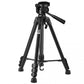 Benro T-890EX Aluminum Alloy Tripod with 3-Way Pan Tilt Head Lightweight up to 4kg Load Capacity for Photo Video DSLR Mirrorless Cameras T800 T-800EX