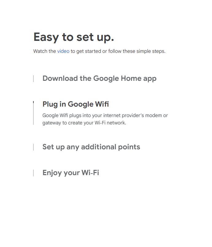 Google Wifi Router up to 1500sq feet Coverage with Control Feature via Google Home App