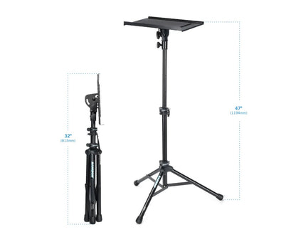 Samson LTS50 Heavy-Duty Laptop Stand with Adjustable Height, Tilt Control and Locking Latches