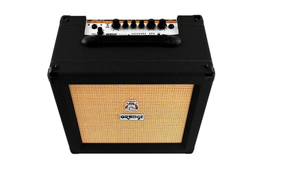Orange Amps Crush 35RT Watt Guitar Combo Amplifier with 4- Stage Preamp, Active 3 Band EQ and CabSim-loaded Headphone Output for Electric Guitars (Orange, Black)
