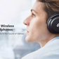 TaoTronics T-BH085 Active Noise Cancelling Wireless Bluetooth Stereo Headphones 40H Playtime Type-C Fast Charging Bluetooth 5.0 CVC 8.0 Headset