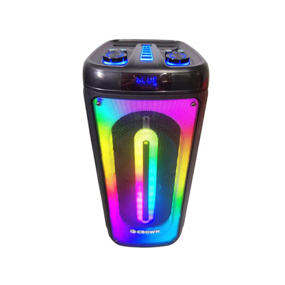 [CLEARANCE] Crown PD-882 200W Portable Wireless Speaker System with Mic, Bluetooth, USB / TF Port, LED Display, and Max 4-8 Ohms Impedance