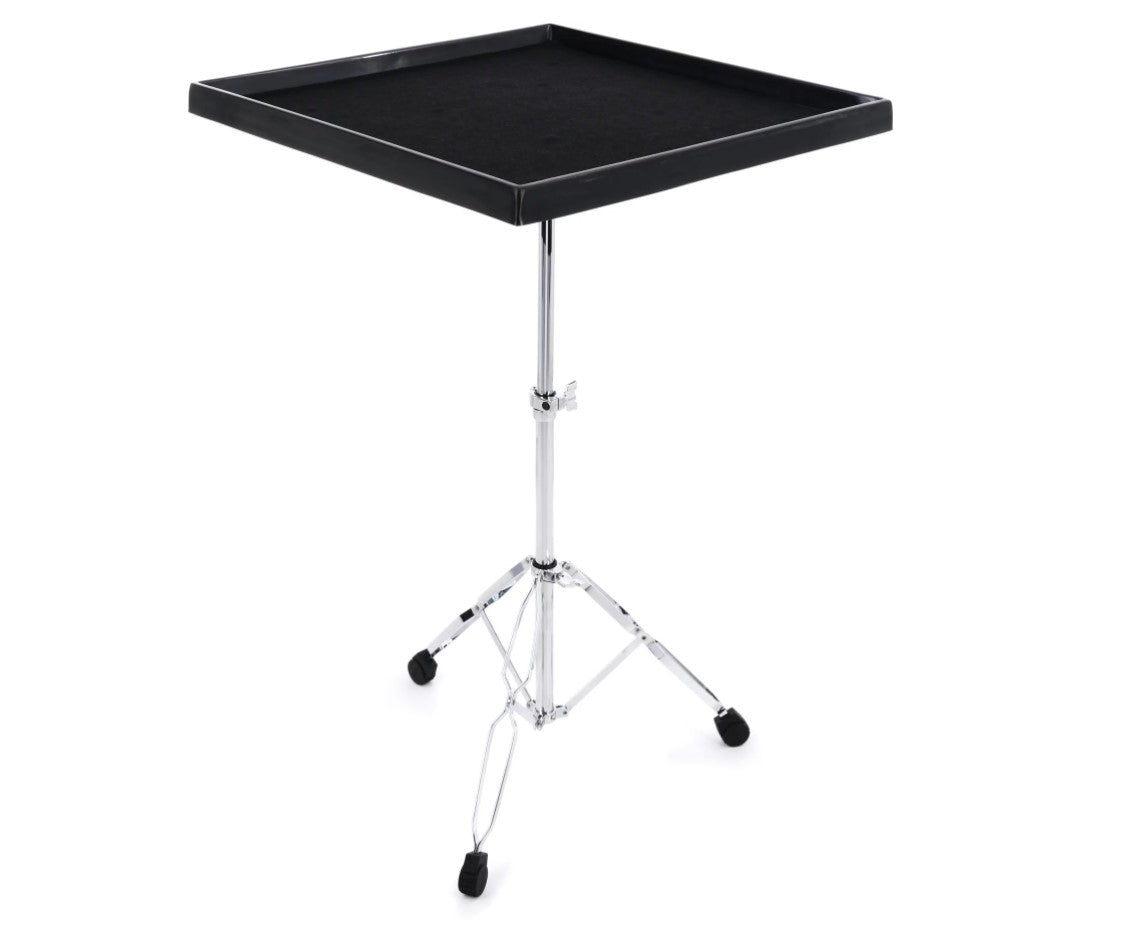 [CLEARANCE] Gibraltar 7615 Large Percussion Table and Stand with Adjustable Height, Durable Rugged Metal Tripod Base and Stout Double-Braced Legs with Rubber Feet