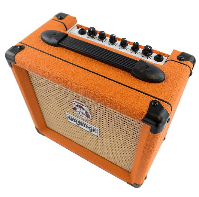 Orange Amps Crush 12 Watts Guitar Combo Amplifier with Active 3 Band EQ and CabSim-Loaded Headphone Output for Electric Guitars (Black, Orange)