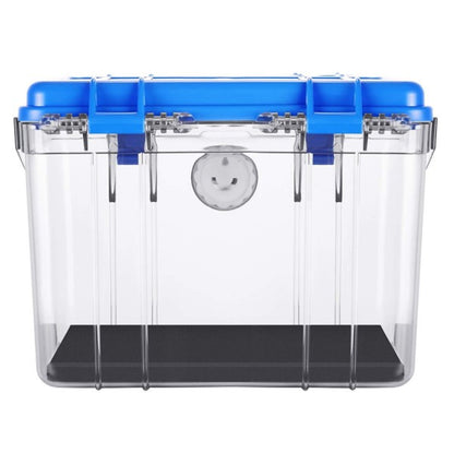 Eirmai R10 Moisture-Proof Dry Box 9-Liters with Dehumidifier Hygrometer Sponge Pad (Fits 1 DSLR Camera and 2 Lenses) Blue