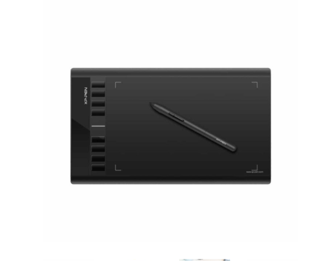 XP-PEN STAR03 10 x 6 inch Drawing Display Pen Tablet with Battery-Free Stylus Pen with 8192 Levels Pressure Sensitivity, and 8 Customizable Shortcut Keys for Digital Arts