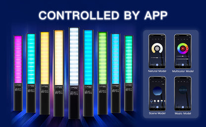 [CLEARANCE] Luxceo P6 RGB LED Video Light Wand with 12 Lightning Control Mode Night Day Photography Photoshoot