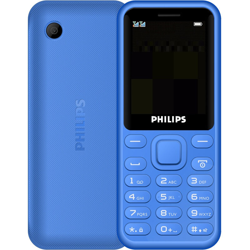 Philips Xenium E105 Basic Mobile Dual Sim / MP3 Player (Blue)
