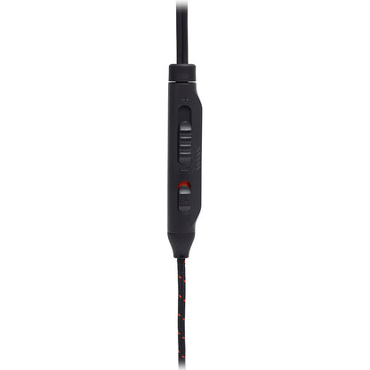 JBL Quantum 50 Wired In-Ear Gaming Headphones with Volume Slider and In-line Mic for Gaming Livestream