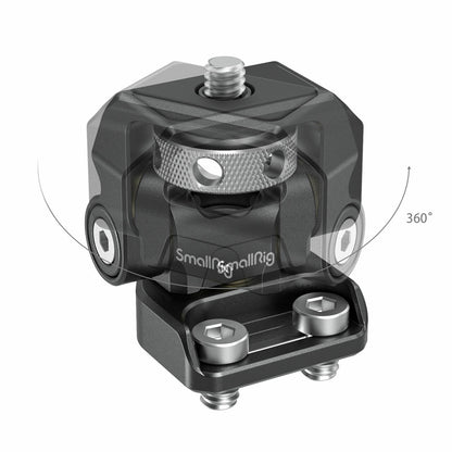 SmallRig Swivel and Tilt Adjustable Monitor Mount with 2 x 1/4"-20 Screws Mount 1.5kg Support Aluminum Construction Rubber Padding 2904B