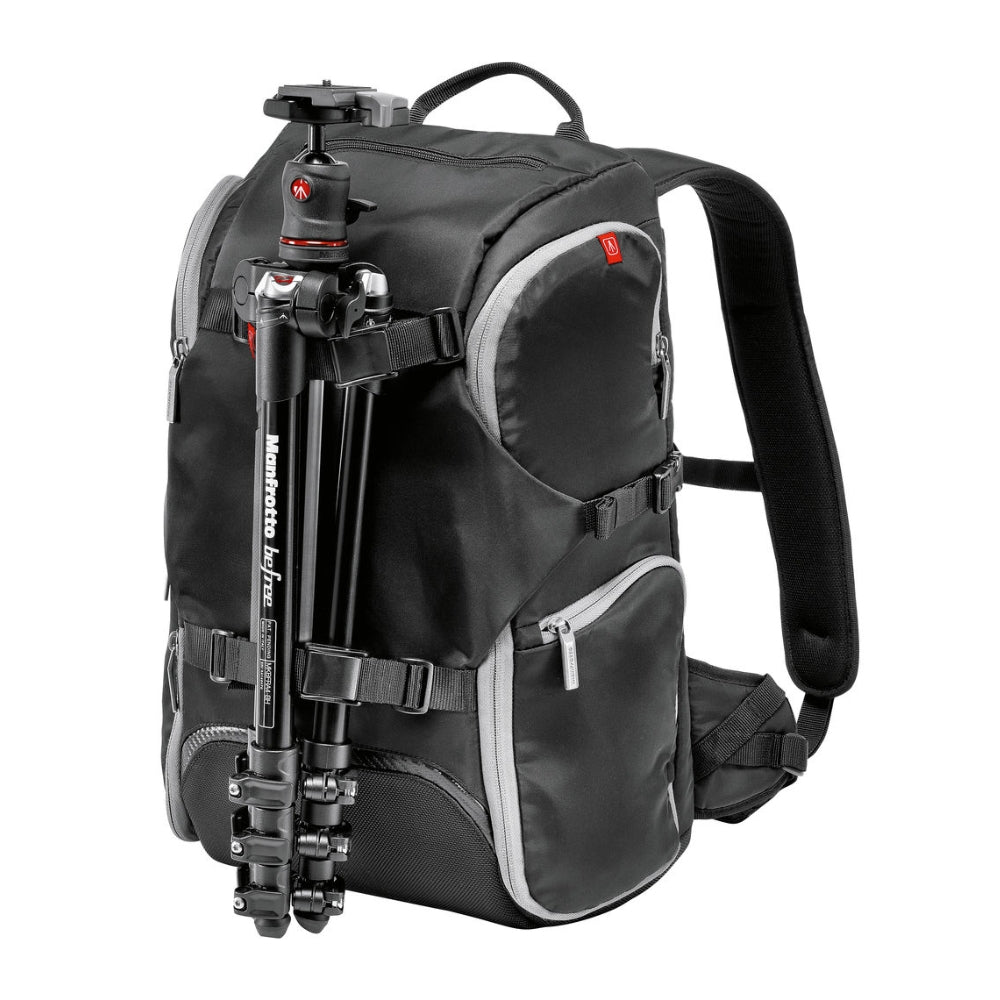 [CLEARANCE] Manfrotto MB MA TRV Advanced Travel Camera and Laptop Backpack with Tripod Compartment, Interchangeable Dividers, Accessory Pockets for Lens, Flash & Other Photography Accessories