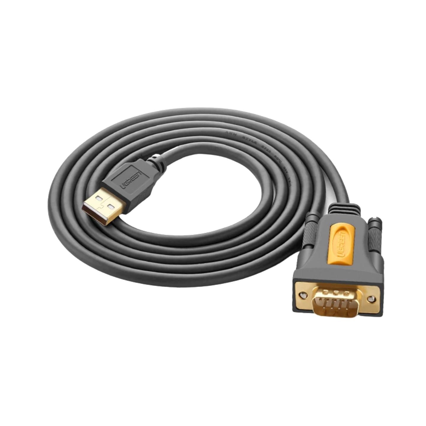 UGREEN USB 2 0 Male To RS232 DB9 Male Serial Cable Adapter With Gold P ugreen-usb-2-0-male-to-rs232-db9-male-serial-cable-adapter-with-gold-p