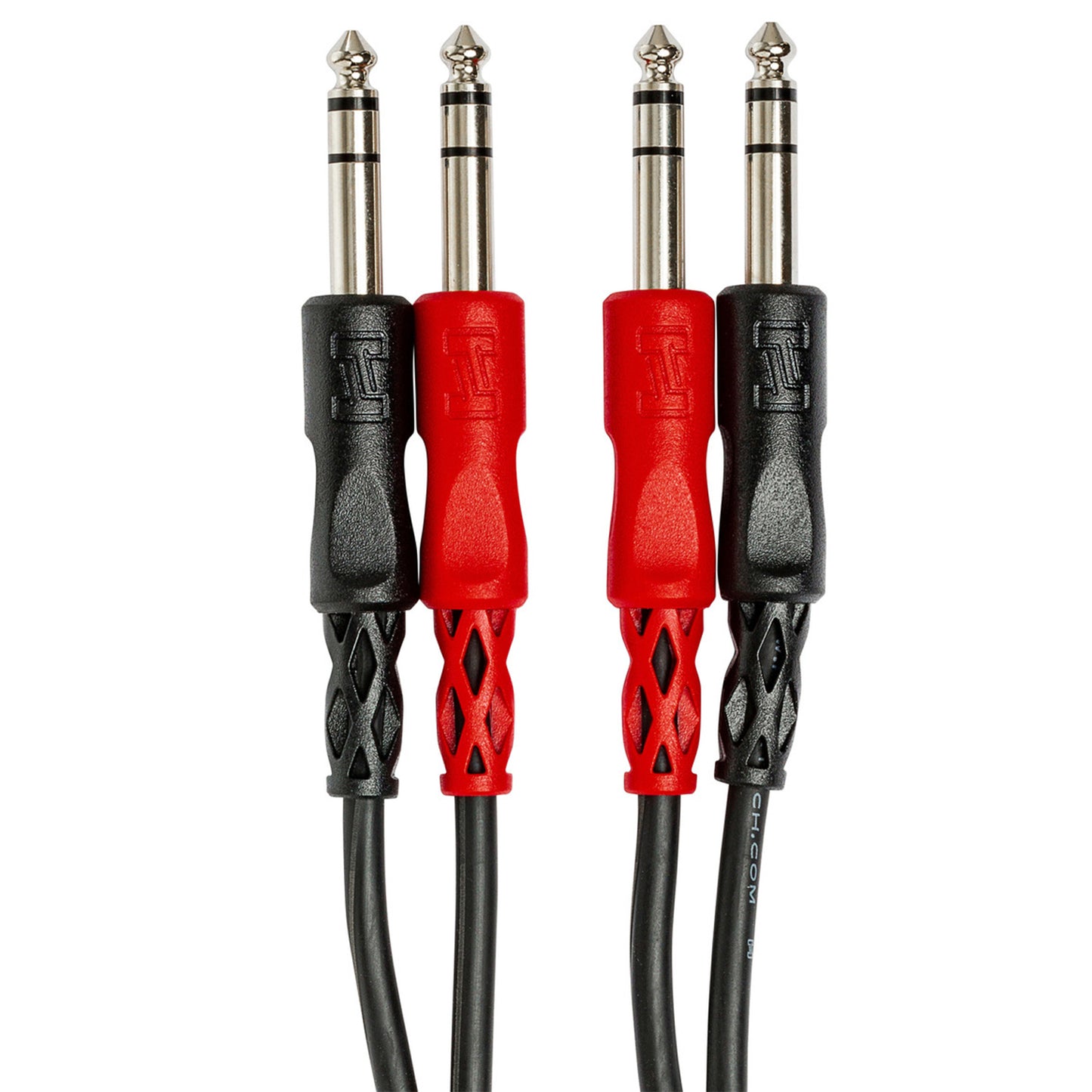 Hosa Technology CSS-202 Dual 1/4" TRS to Dual 1/4" TRS Stereo Interconnect Audio Cable Heavy Duty (2 Meters)