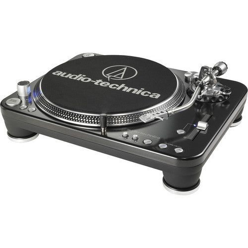 Audio Technica AT-LP1240-USB Direct-Drive Professional DJ Turntable USB & Analog 3 Speed, For Demanding DJ Use, Fully Manual with Start & Stop Brake Control, Direct Drive, High Torque, Pro Anti-Resonance, Damped Die-cast Platter