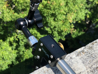 [CLEARANCE] Brinno ACC1000P Stainless Steel Camera Clamp Plus 110lb Load Capacity 10.6inches Extendable Poles 360 Rotating Tripod for Action Camera Time-Lapse Photography Videography