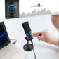 Fifine K670B Podcast Microphone USB with Headphone Monitoring 3.5mm Jack and Pluggable USB Connectivity Cable for Computer, PC, Mac, Windows,Recording Voice Over, Streaming, Youtube