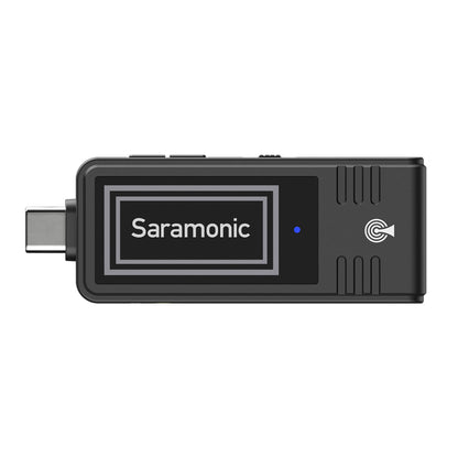 [CLEARANCE] Saramonic SR-WM2100 U2 2.4GHz Dual Wireless Lavalier Microphone System (TX TX RXU) with 70-meters Operating Range Detachable Antenna USB-C to USB-A Adapter