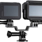Ulanzi GP-7 Universal Dual Head Bracket Adapter Mount for GoPro 8 7 6 5 Max Action Camera