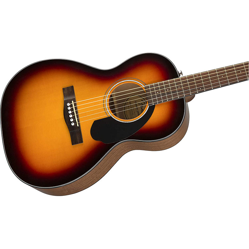 Fender CP-60S Parlor Acoustic Guitar with 20 Frets, Walnut / Rosewood Fingerboard, Gloss Finish for Musicians, Beginner Players (3-Color Sunburst, Natural)