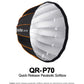 Godox QR-P70 70CM Deep Parabolic Quick Setup Bowens Mount Flash Speedlight Diffuser Reflector