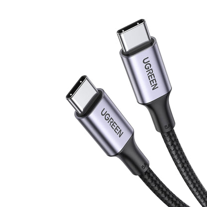 UGREEN 100W PD Type C Male to Male Fast Charging 5A Data Cable with 480Mbps Transfer Speed - 1M | 7042
