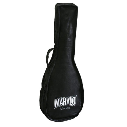 Mahalo Hano Series Concert Acoustic Ukulele 4 String Guitar with 16 Frets Transparent Black MH2TBK