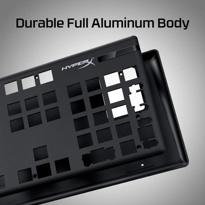 [CLEARANCE] HyperX HX-KB6RDX-US Alloy Mechanical Gaming Keyboard, Software-Controlled Light & Macro Customization, Compact Form Factor, RGB LED Backlit - Linear HyperX Red Switch