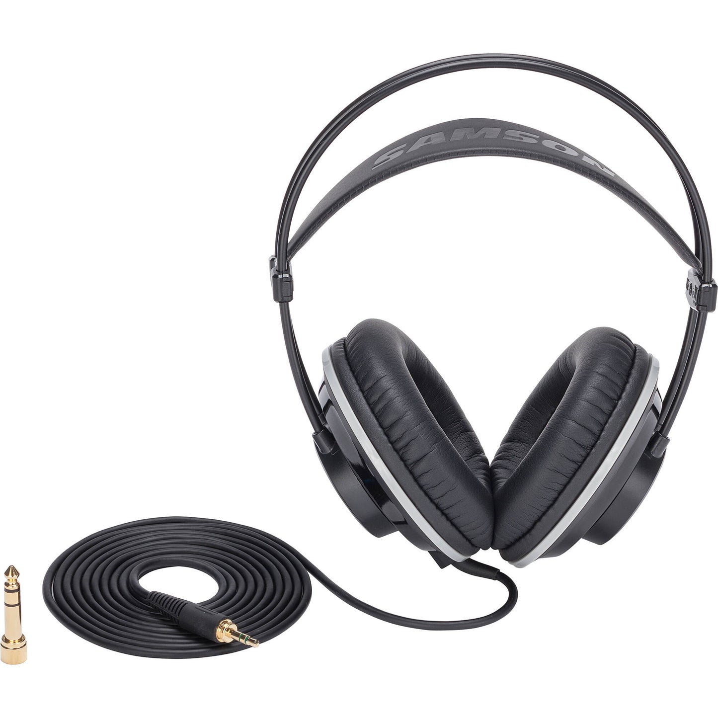 Samson SR990 Closed-Back Studio Reference Headphones Over-Ear with 20Hz to 20KHz Frequency Range Velour Protein-leather Earpads Neodymium Drivers for Audio