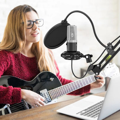 [CLEARANCE] Fifine T670 USB Studio Microphone Condenser for Gaming, Recording, Live Streaming Microphone Kit