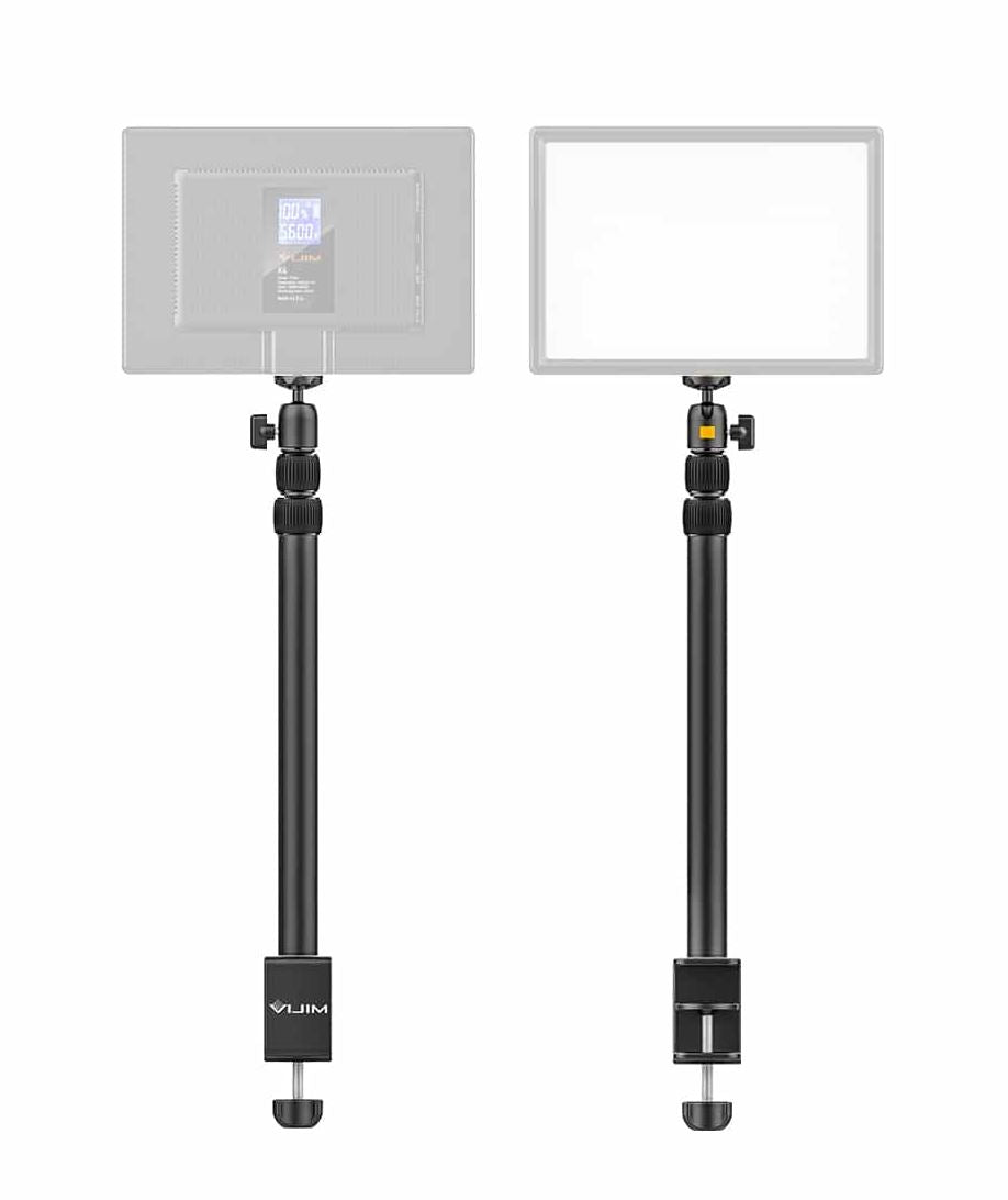 Vijim by Ulanzi LS01 Extendable Lamp Light Stand with Table Clamp for Photography, Vlogging, Podcasts, Filming, Live Streaming