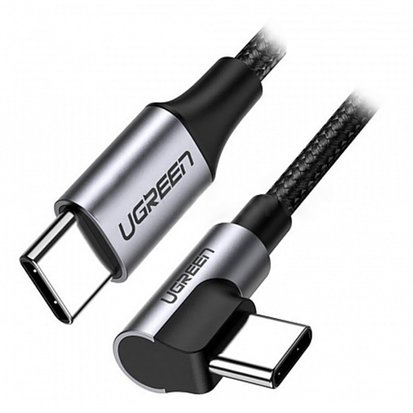 [CLEARANCE] UGREEN 60W PD Type C to Angled USB C Fast Charging Cable for Smartphones and Tablets (0.5 Meter) | 5012