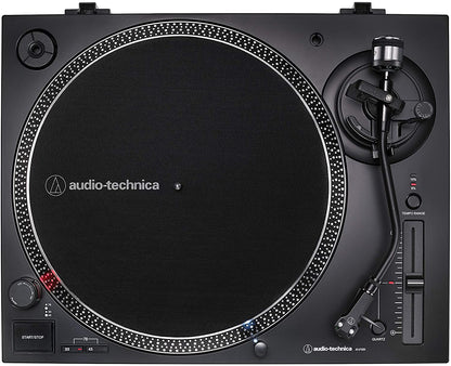 Audio-Technica AT-LP120XUSB Direct-Drive Turntable, Fully Manual, Hi-Fi, 3 Speed, Convert Vinyl to Digital, Anti-Skate and Variable Pitch Control (Analog & USB Silver)