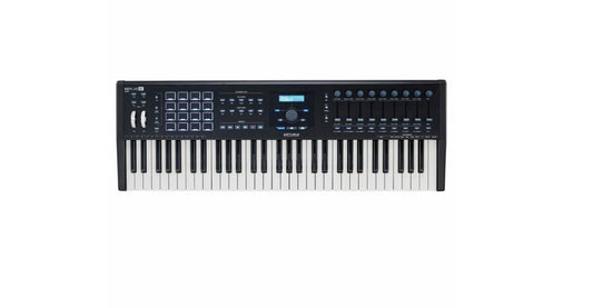 Arturia Keylab 61 MKII 61-Key MIDI Keyboard Controller with Multi Presets and Customizable Controls for Musicians, Music Producers and DJs (Black)