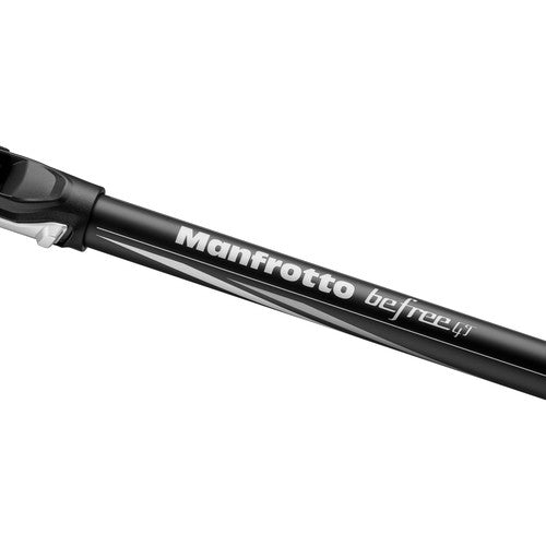 Manfrotto MKBFRTA4GT-BH Befree GT Travel Aluminum Tripod with 496 Ball Head for Vlogging, Photography (Black)