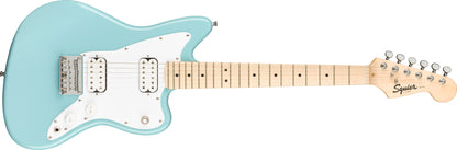 Squier by Fender Mini Jazzmaster HH Electric Guitar SQ MINI JAZZMASTER HH LRL with Maple Fingerboard 2 Humbucking Pickups (3 Colors)
