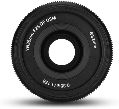 Yongnuo 35mm F2.0S DF DSM Auto Focus Wide Angle Prime Lens for Sony, F2 Large Aperture Full Frame APS-C for Sony E Mount Camera YN35MM