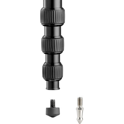 Manfrotto MMELEA5BK Element Aluminum 5 Section Monopod for DSLR, Mirrorless and Compact Cameras (Black)