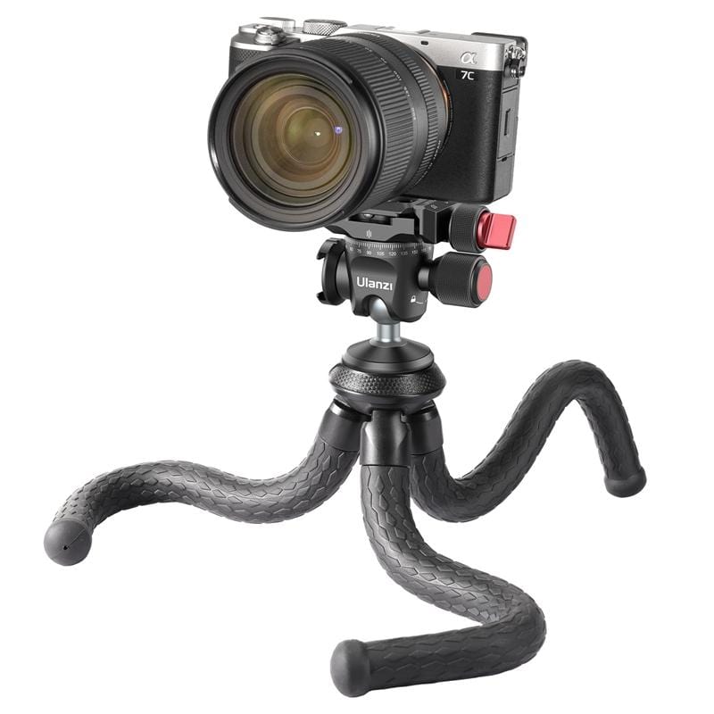Ulanzi MT-35 Panoramic Octopus Flexible Tripod for Mobile DSLR Camera Phone Tripod with Ball Head Arca Swiss Quick Release Plate for Vlogging, Videos Photography, Live Streaming