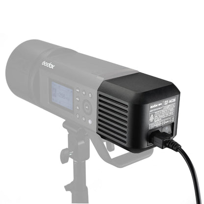 Godox AC26 Power Unit AC Adapter Charger Max 60Hz 2.7A for AD600Pro Witstro Outdoor Flash with On/Off Switch for Studio Lighting Equipment