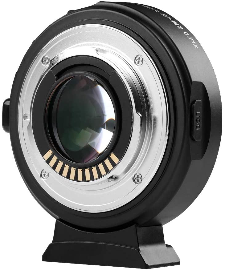 VILTROX EF-M2 II Autofocus Lens Mount Adapter 0.71X for Canon EOS EF Lens to Micro Four Thirds MTF Camera (VERSION 2)