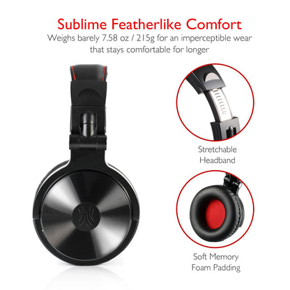 [CLEARANCE] OneOdio Pro M Wireless Gaming Noise Cancelling Headphones (Over The Ear Headphones with Mic, 30 Hours Battery Life) Foldable Ergonomic Design