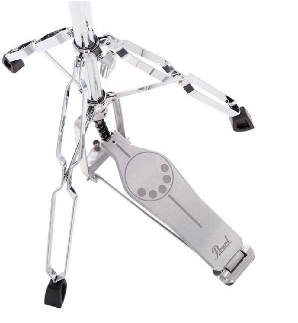 Pearl H830 Longboard Hi-Hat Cymbal Stand Double Braced Lightweight with Clutch Chain Drive Swiveling Legs