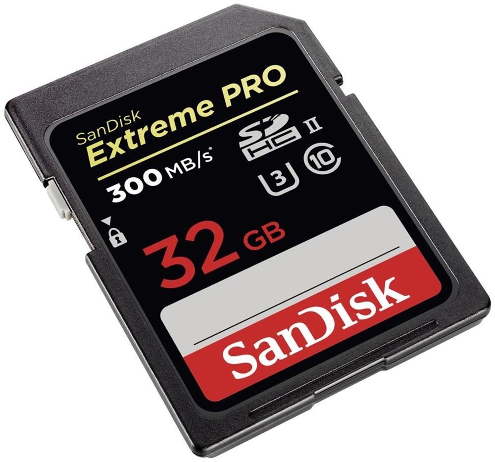 Sandisk Extreme Pro SD Card 32GB UHS-II SDHC Class 10, 300MB/s Read Speed V30 | Model - SDSDXPK-032G-GN4IN