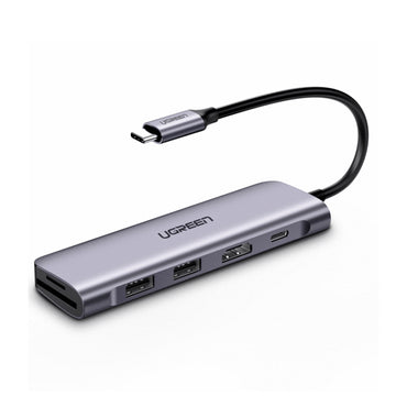[CLEARANCE] UGREEN 6-in-1 USB-C Hub with 4K 60Hz HDMI USB-A 3.0 Ports and Built-in SD microSD Card Reader for PC Laptop Computers | 70410