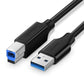 UGREEN USB 3.0 Type-A Male to Type-B Male Cable with 5Gbps Transfer Speeds for Printers Scanners and MIDI Devices (1M) | 30753