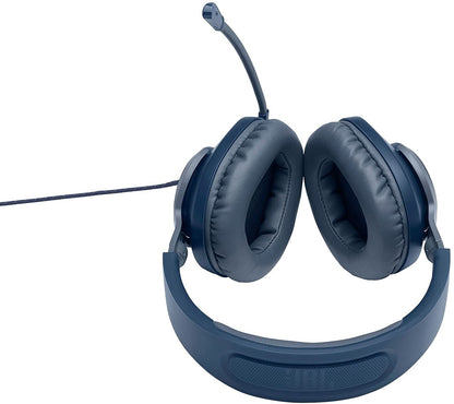 [CLEARANCE] JBL Quantum 100 Over-Ear Wired Gaming Headset with Detachable Microphone, Windows Sonic Spatial Sound Support, and Memory Foam Padded Earpads for PC, Mobile, and Consoles (Black)
