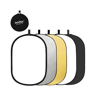 Godox RFT-05-100150 Collapsible 100CM x 150CM 5 in 1 Reflector Disc for Photography, Studios