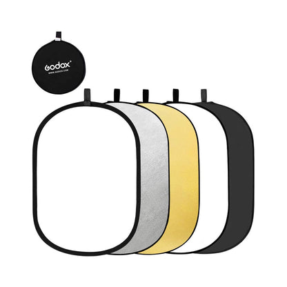 Godox RFT-05-100150 Collapsible 100CM x 150CM 5 in 1 Reflector Disc for Photography, Studios